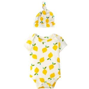 Hanna Andersson Newborn Set - bodysuit & knit hat - NEW IN BAG